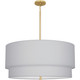 Robert Abbey - PG139 - Three Light Pendant - Decker - Modern Brass