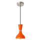 Robert Abbey - PM02PM - One Light Pendant - Clare - Polished Nickel w/Pumpkin Painted