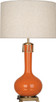 Robert Abbey - PM992 - One Light Table Lamp - Athena - Pumpkin Glazed Ceramic w/Aged Brass