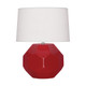 Robert Abbey - RR02 - One Light Accent Lamp - Small Franklin - Ruby Red Glazed Ceramic