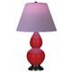 Robert Abbey - RR11L - One Light Accent Lamp - Small Double Gourd - Ruby Red Glazed Ceramic w/Deep Patina Bronze