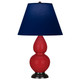 Robert Abbey - RR11N - One Light Accent Lamp - Small Double Gourd - Ruby Red Glazed Ceramic w/Deep Patina Bronze