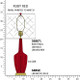 Robert Abbey - RR38 - One Light Table Lamp - Emma - Ruby Red Glazed Ceramic w/Warm Brass