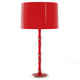 Robert Abbey - RR72X - One Light Table Lamp - Kane - Ruby Red w/Polished Nickel