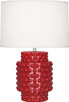 Robert Abbey - RR801 - One Light Accent Lamp - Small Dolly - Ruby Red Glazed Textured Ceramic