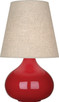 Robert Abbey - RR91 - One Light Accent Lamp - Small June - Ruby Red Glazed Ceramic