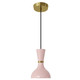 Robert Abbey - RW01RW - One Light Pendant - Clare - Modern Brass w/Rose Water Painted