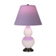 Robert Abbey - RW11L - One Light Accent Lamp - Small Double Gourd - Rose Water Glazed Ceramic w/Deep Patina Bronze