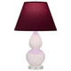 Robert Abbey - RW13P - One Light Accent Lamp - Small Double Gourd - Rose Water Glazed Ceramic w/Lucite