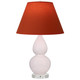 Robert Abbey - RW13T - One Light Accent Lamp - Small Double Gourd - Rose Water Glazed Ceramic w/Lucite