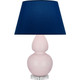 Robert Abbey - RW23N - One Light Table Lamp - Double Gourd - Rose Water Glazed Ceramic w/Lucite