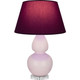 Robert Abbey - RW23P - One Light Table Lamp - Double Gourd - Rose Water Glazed Ceramic w/Lucite