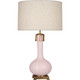 Robert Abbey - RW992 - One Light Table Lamp - Athena - Rose Water Glazed Ceramic w/Aged Brass