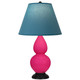 Robert Abbey - RZ11B - One Light Accent Lamp - Small Double Gourd - Razzle Rose Glazed Ceramic w/Deep Patina Bronze