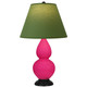 Robert Abbey - RZ11G - One Light Accent Lamp - Small Double Gourd - Razzle Rose Glazed Ceramic w/Deep Patina Bronze