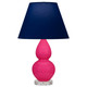 Robert Abbey - RZ13N - One Light Accent Lamp - Small Double Gourd - Razzle Rose Glazed Ceramic w/Lucite