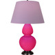 Robert Abbey - RZ21L - One Light Table Lamp - Double Gourd - Razzle Rose Glazed Ceramic w/Deep Patina Bronze