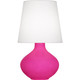 Robert Abbey - RZ993 - One Light Table Lamp - June - Razzle Rose Glazed Ceramic