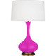 Robert Abbey - RZ994 - One Light Table Lamp - Pike - Razzle Rose Glazed Ceramic w/Aged Brass