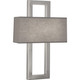 Robert Abbey - S115G - Two Light Wall Sconce - Doughnut - Antique Silver