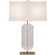 Robert Abbey - S1196 - Two Light Table Lamp - Jacqueline - Polished Nickel w/Clear Crystal