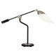 Robert Abbey - S1210 - One Light Table Lamp - Ferdinand - Matte Black Painted w/ Polished Nickel
