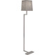 Robert Abbey - S149G - One Light Floor Lamp - Doughnut - Antique Silver