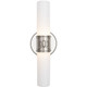 Robert Abbey - S1979 - Two Light Wall Sconce - Chase - Polished Nickel w/Polished Cased White