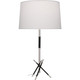 Robert Abbey - S217 - One Light Table Lamp - Thatcher - Polished Nickel w/Matte Black
