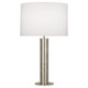 Robert Abbey - S627 - One Light Table Lamp - Michael Berman Brut - Polished Nickel