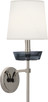 Robert Abbey - S629 - One Light Wall Sconce - Cristallo - Polished Nickel w/ Smoke Crystal