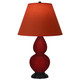 Robert Abbey - SA11T - One Light Accent Lamp - Small Double Gourd - Sangria Glazed Ceramic w/Deep Patina Bronze