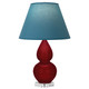 Robert Abbey - SA13B - One Light Accent Lamp - Small Double Gourd - Sangria Glazed Ceramic w/Lucite