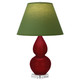 Robert Abbey - SA13G - One Light Accent Lamp - Small Double Gourd - Sangria Glazed Ceramic w/Lucite