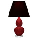 Robert Abbey - SA13K - One Light Accent Lamp - Small Double Gourd - Sangria Glazed Ceramic w/Lucite