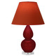 Robert Abbey - SA13T - One Light Accent Lamp - Small Double Gourd - Sangria Glazed Ceramic w/Lucite