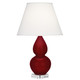 Robert Abbey - SA13X - One Light Accent Lamp - Small Double Gourd - Sangria Glazed Ceramic w/Lucite