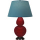 Robert Abbey - SA21B - One Light Table Lamp - Double Gourd - Sangria Glazed Ceramic w/Deep Patina Bronze