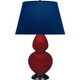 Robert Abbey - SA21N - One Light Table Lamp - Double Gourd - Sangria Glazed Ceramic w/Deep Patina Bronze