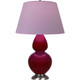 Robert Abbey - SA22L - One Light Table Lamp - Double Gourd - Sangria Glazed Ceramic w/Antique Silver