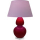 Robert Abbey - SA23L - One Light Table Lamp - Double Gourd - Sangria Glazed Ceramic w/Lucite
