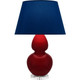 Robert Abbey - SA23N - One Light Table Lamp - Double Gourd - Sangria Glazed Ceramic w/Lucite