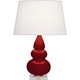 Robert Abbey - SA33X - One Light Accent Lamp - Small Triple Gourd - Sangria Glazed Ceramic w/Lucite