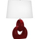 Robert Abbey - SA981 - One Light Table Lamp - Fusion - Sangria Glazed Ceramic w/Polished Nickel