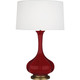 Robert Abbey - SA994 - One Light Table Lamp - Pike - Sangria Glazed Ceramic w/Aged Brass