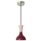 Robert Abbey - SM02RW - One Light Pendant - Clare - Polished Nickel w/Sugar Plum Rose Water Painted