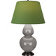 Robert Abbey - 1749G - One Light Table Lamp - Double Gourd - Smokey Taupe Glazed Ceramic w/Deep Patina Bronze