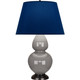 Robert Abbey - 1749N - One Light Table Lamp - Double Gourd - Smokey Taupe Glazed Ceramic w/Deep Patina Bronze