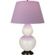 Robert Abbey - 1755L - One Light Table Lamp - Double Gourd - Bone Glazed Ceramic w/Deep Patina Bronze