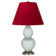 Robert Abbey - 1788R - One Light Accent Lamp - Small Double Gourd - Celadon Glazed Ceramic w/Antique Silver
